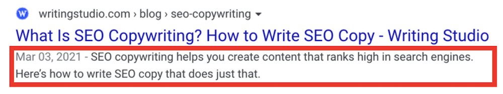 meta description for the keyword seo copywriitng