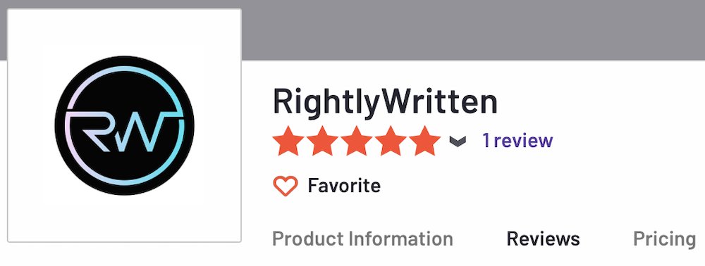 rightlywritten reviews